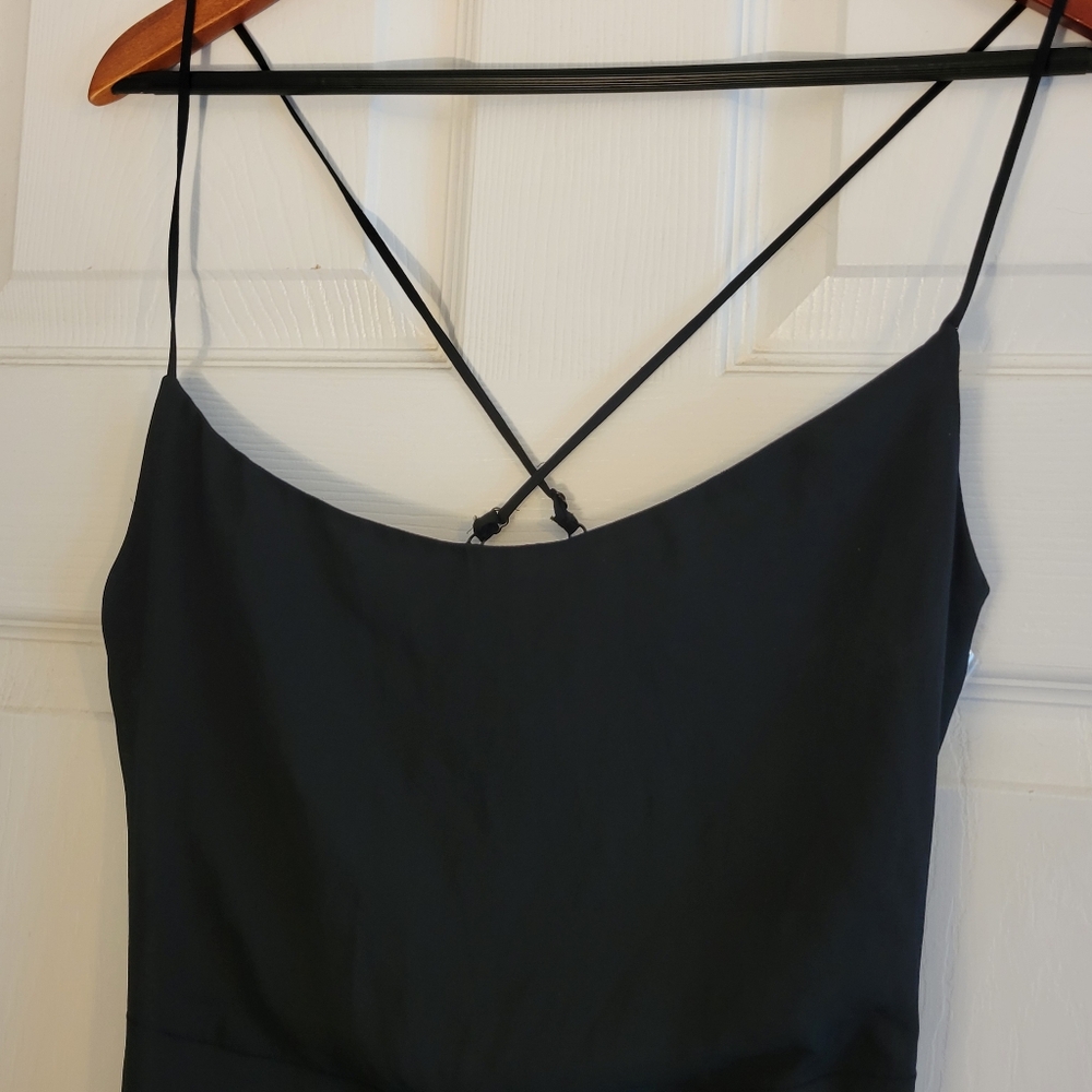 NWT Express Black Spaghetti Strap Maxi Dress Size Xtra Small